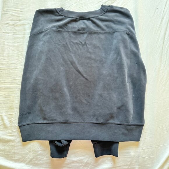 Lululemon Softstreme Perfectly Oversized Cropped Crew Black 12 - Picture 9 of 9